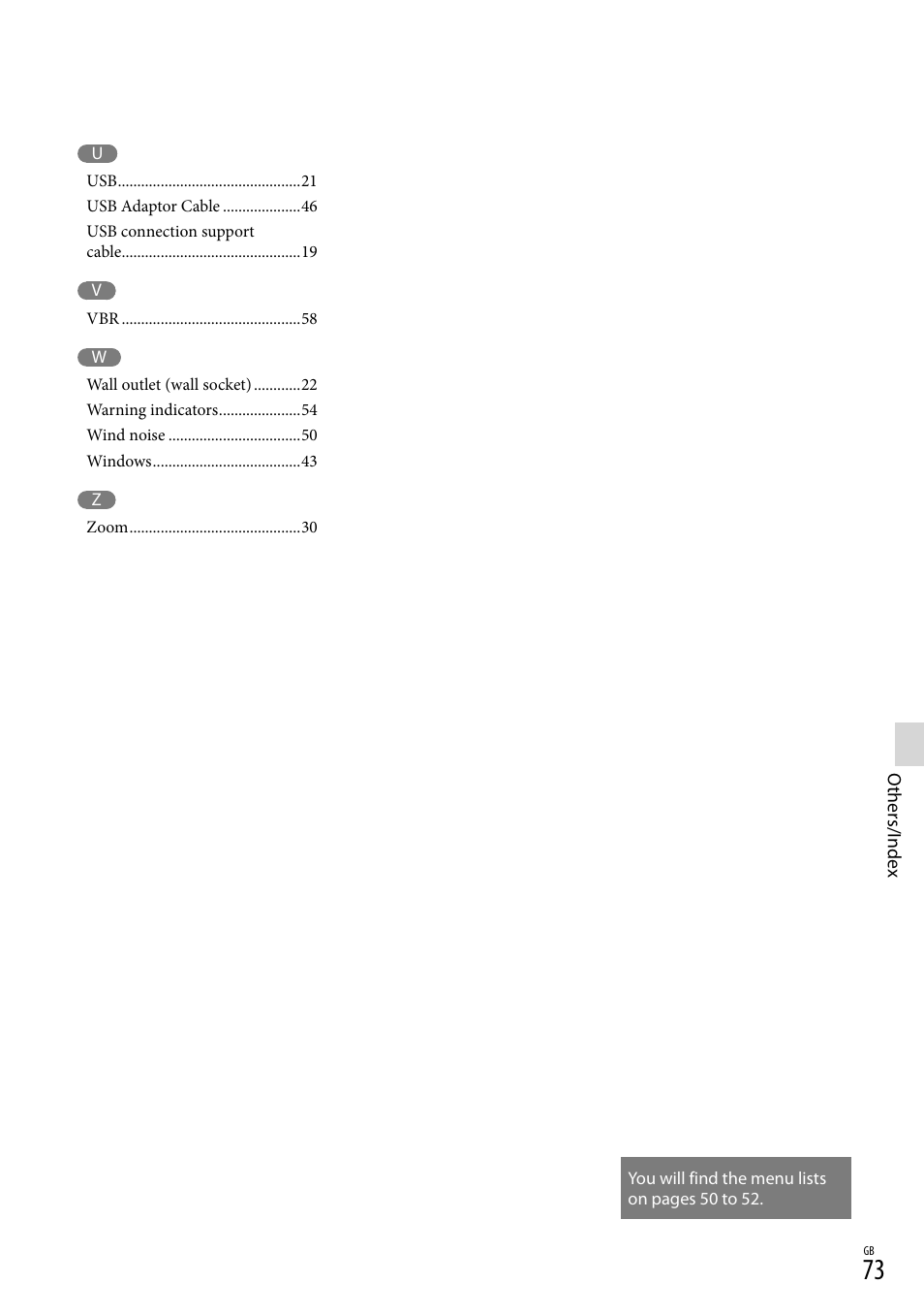 Sony HDR-CX430V User Manual | Page 73 / 76