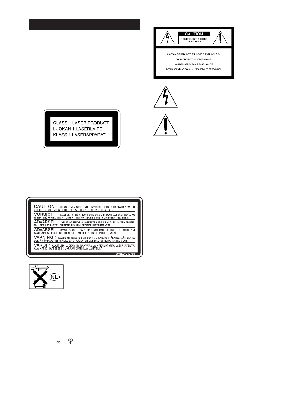 Warning | Sony RCD-W500C User Manual | Page 2 / 40