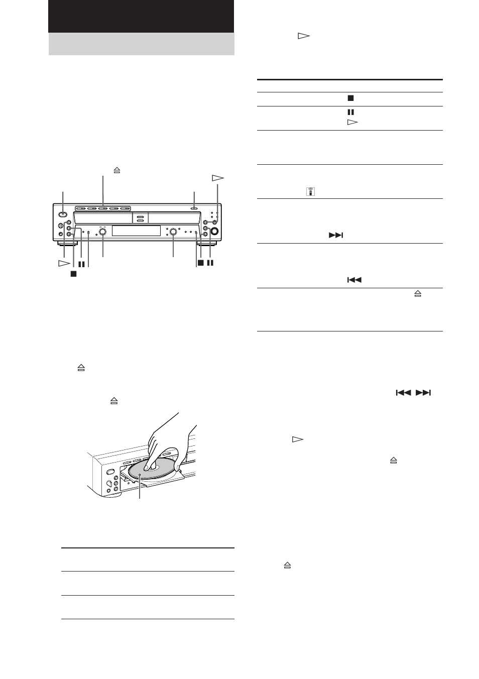 Playing a cd, Basic operations | Sony RCD-W500C User Manual | Page 8 / 40