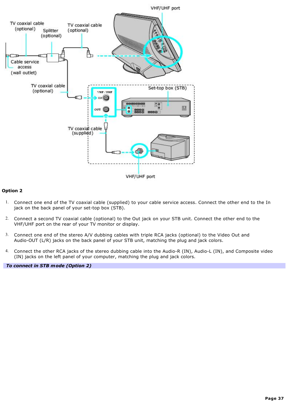 Sony PCV-V100G User Manual | Page 37 / 136