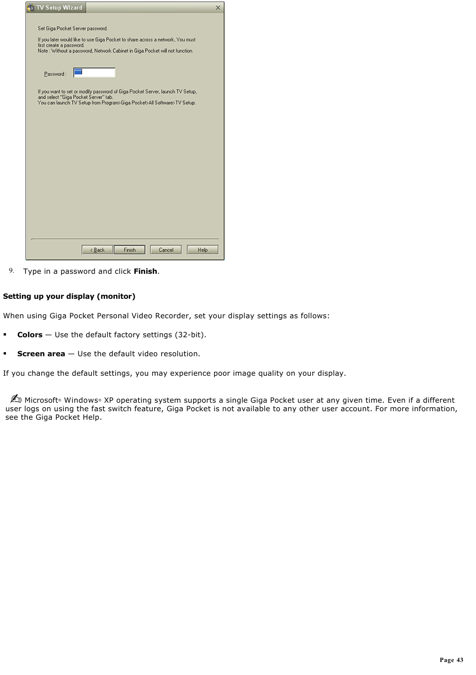 Sony PCV-V100G User Manual | Page 43 / 136
