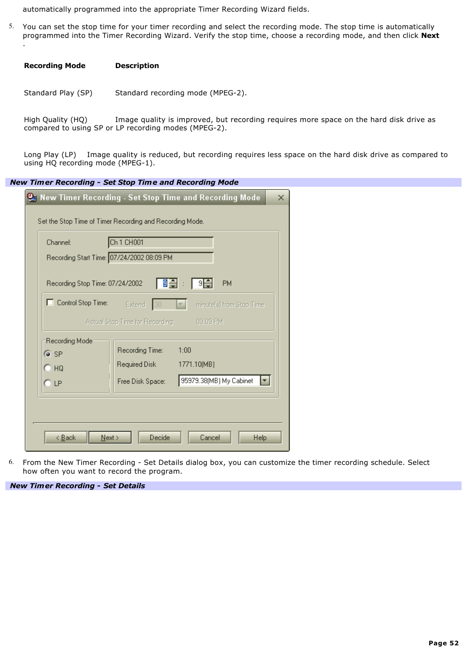 Sony PCV-V100G User Manual | Page 52 / 136