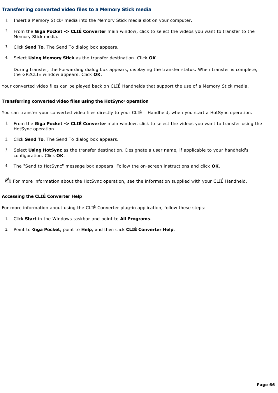 Sony PCV-V100G User Manual | Page 66 / 136