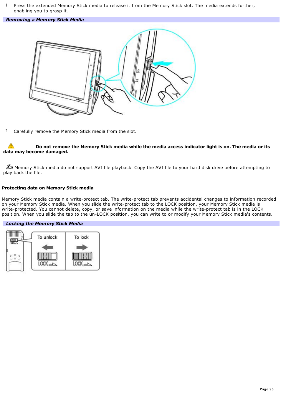 Sony PCV-V100G User Manual | Page 75 / 136