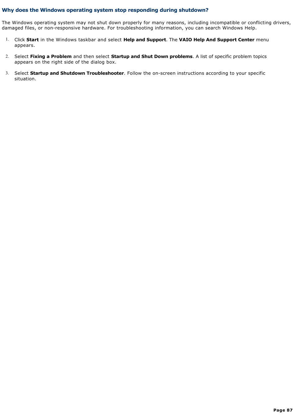 Sony PCV-V100G User Manual | Page 87 / 136