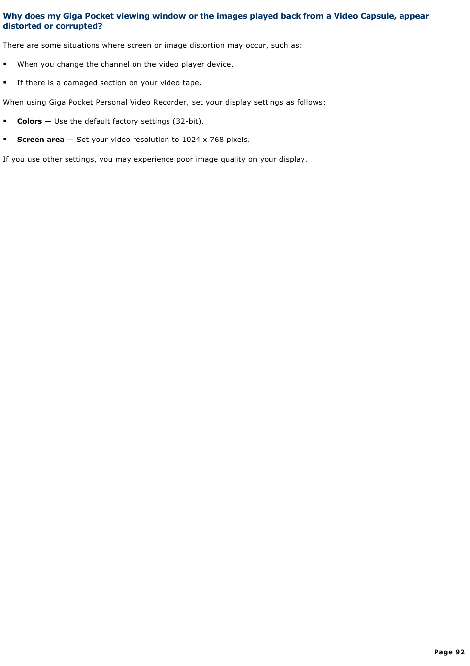 Sony PCV-V100G User Manual | Page 92 / 136