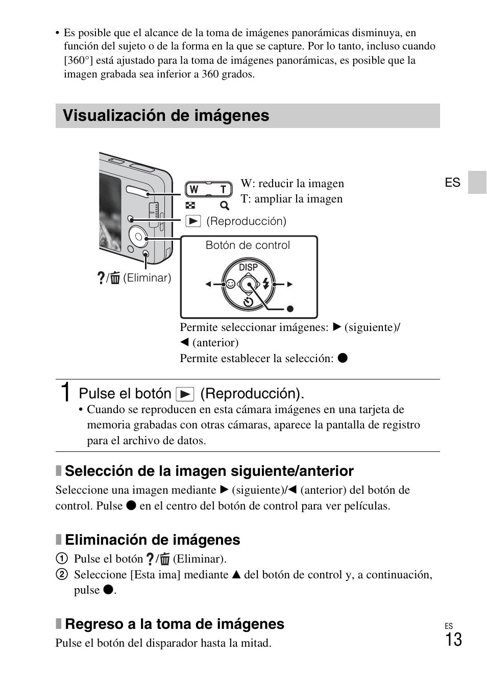 Visualización de imágenes | Sony DSC-W650 User Manual | Page 37 / 52
