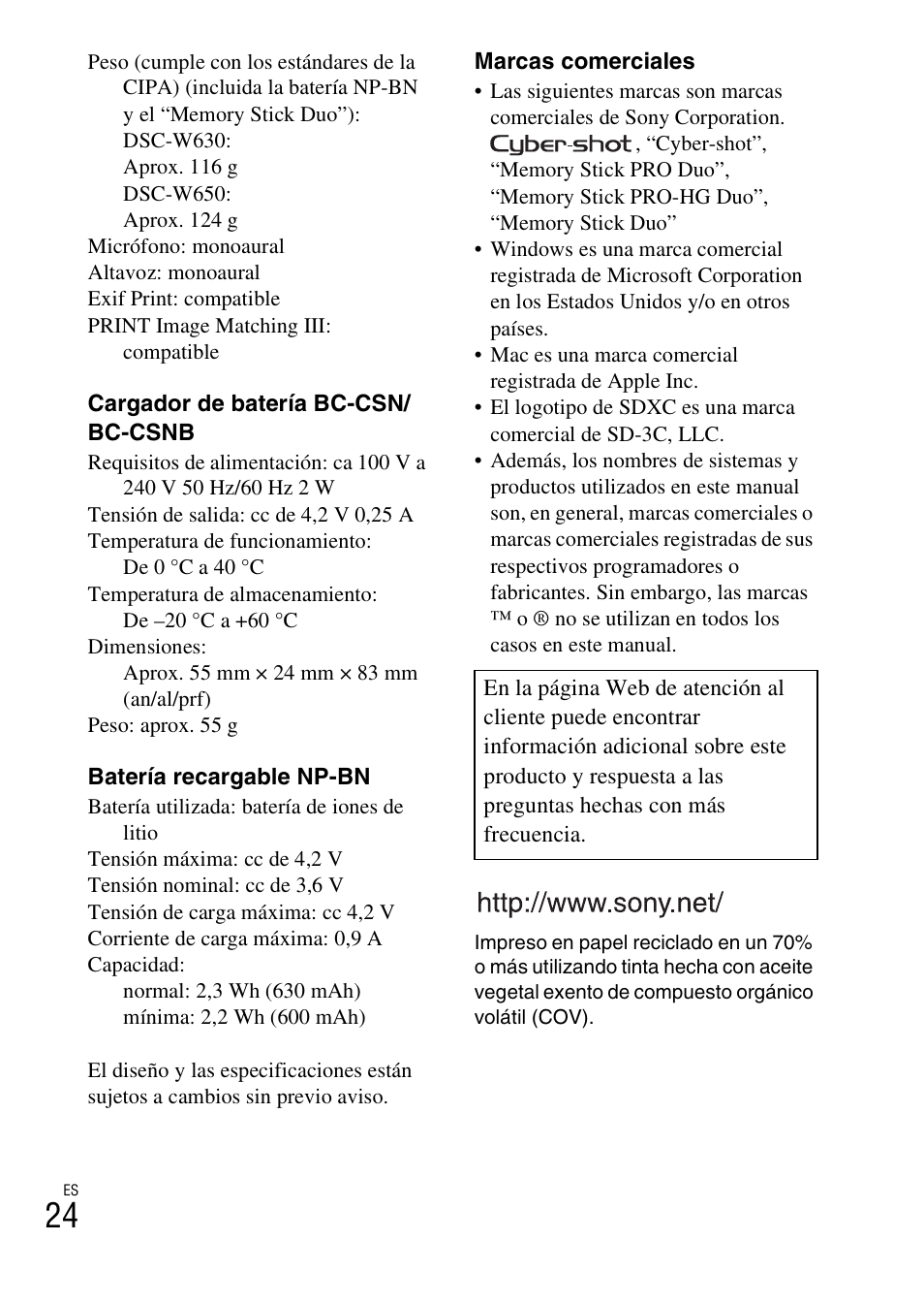 Sony DSC-W650 User Manual | Page 48 / 52