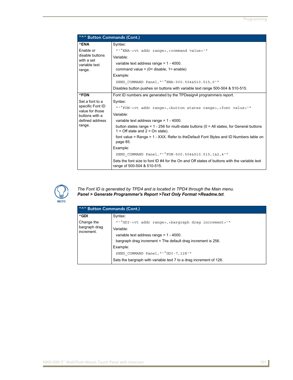 AMX Modero NXD-500i User Manual | Page 107 / 148