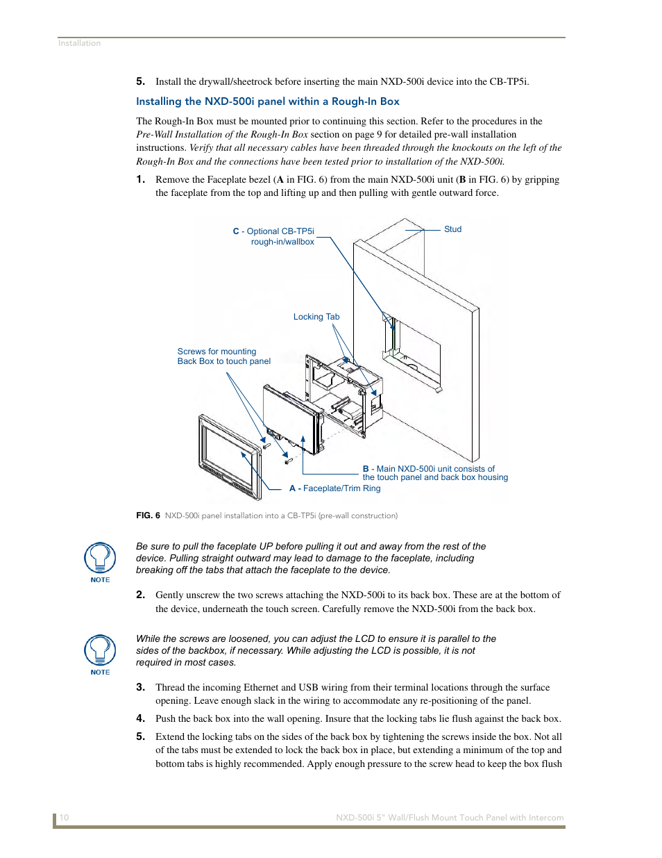 AMX Modero NXD-500i User Manual | Page 16 / 148