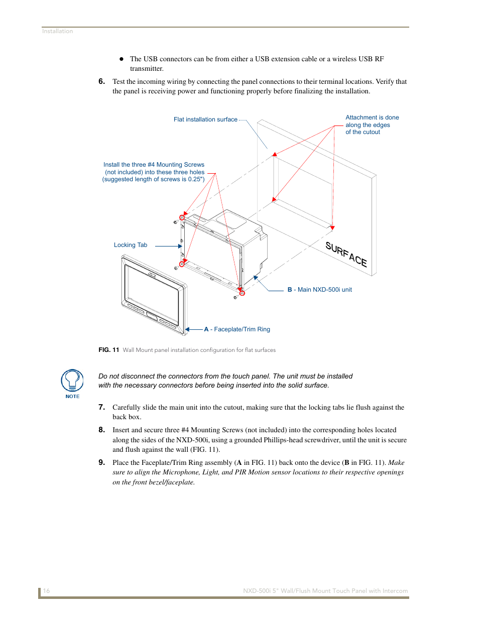 Fig. 11) from the mai, Fig. 11) by | AMX Modero NXD-500i User Manual | Page 22 / 148