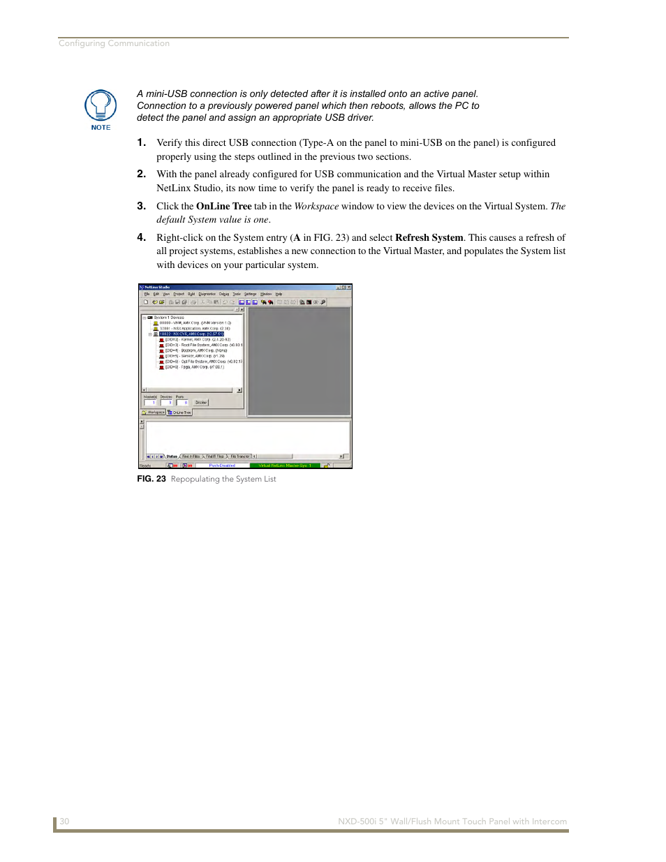 AMX Modero NXD-500i User Manual | Page 36 / 148