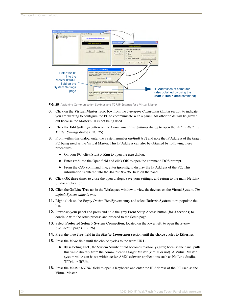 AMX Modero NXD-500i User Manual | Page 40 / 148