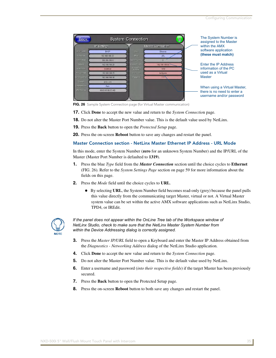 AMX Modero NXD-500i User Manual | Page 41 / 148