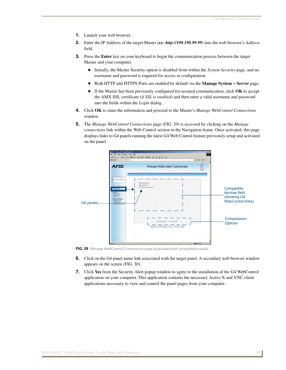 AMX Modero NXD-500i User Manual | Page 45 / 148