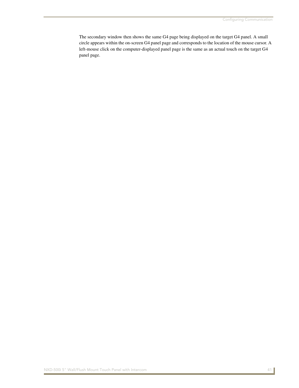 AMX Modero NXD-500i User Manual | Page 47 / 148