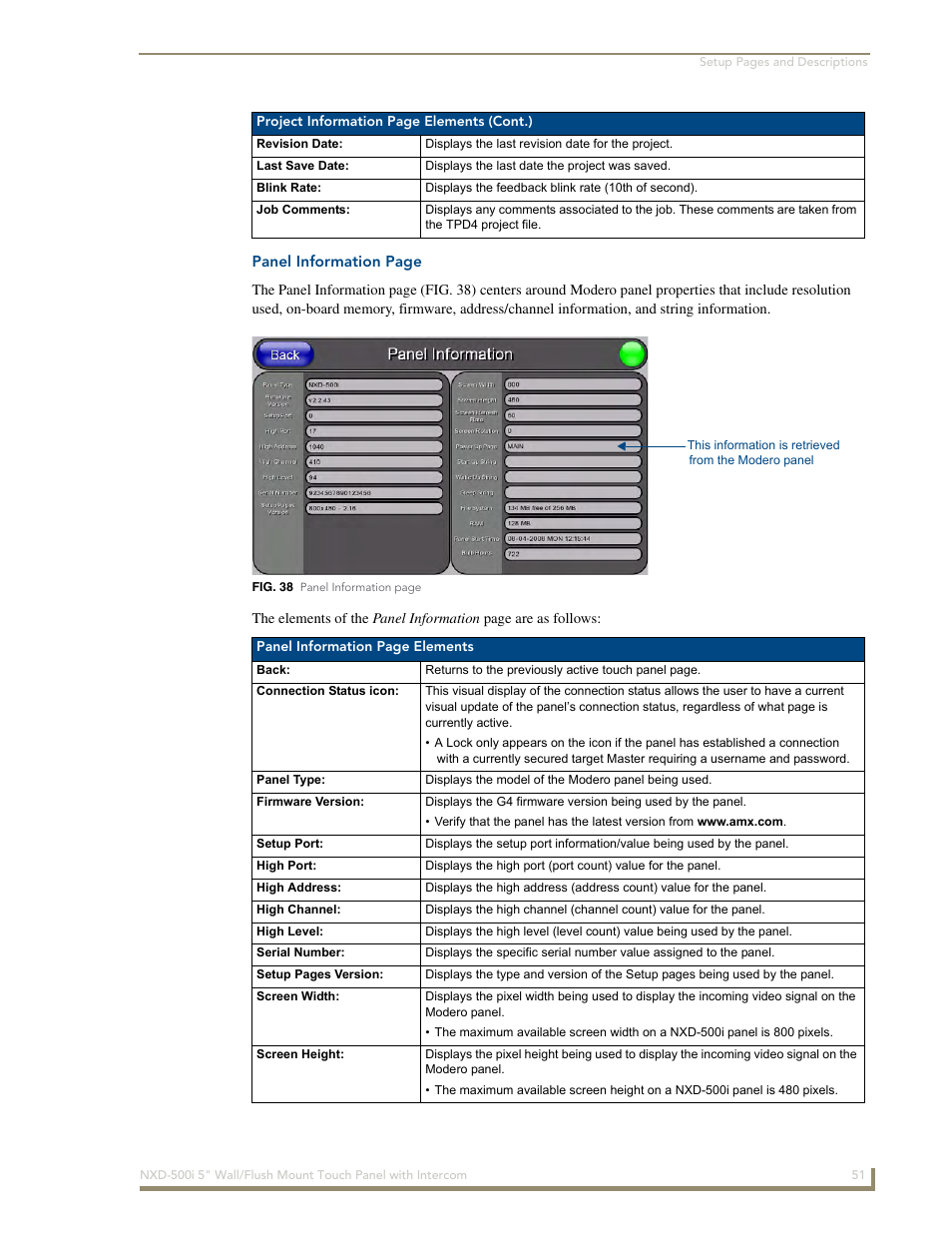 AMX Modero NXD-500i User Manual | Page 57 / 148