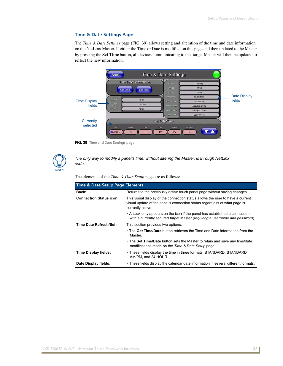 AMX Modero NXD-500i User Manual | Page 59 / 148