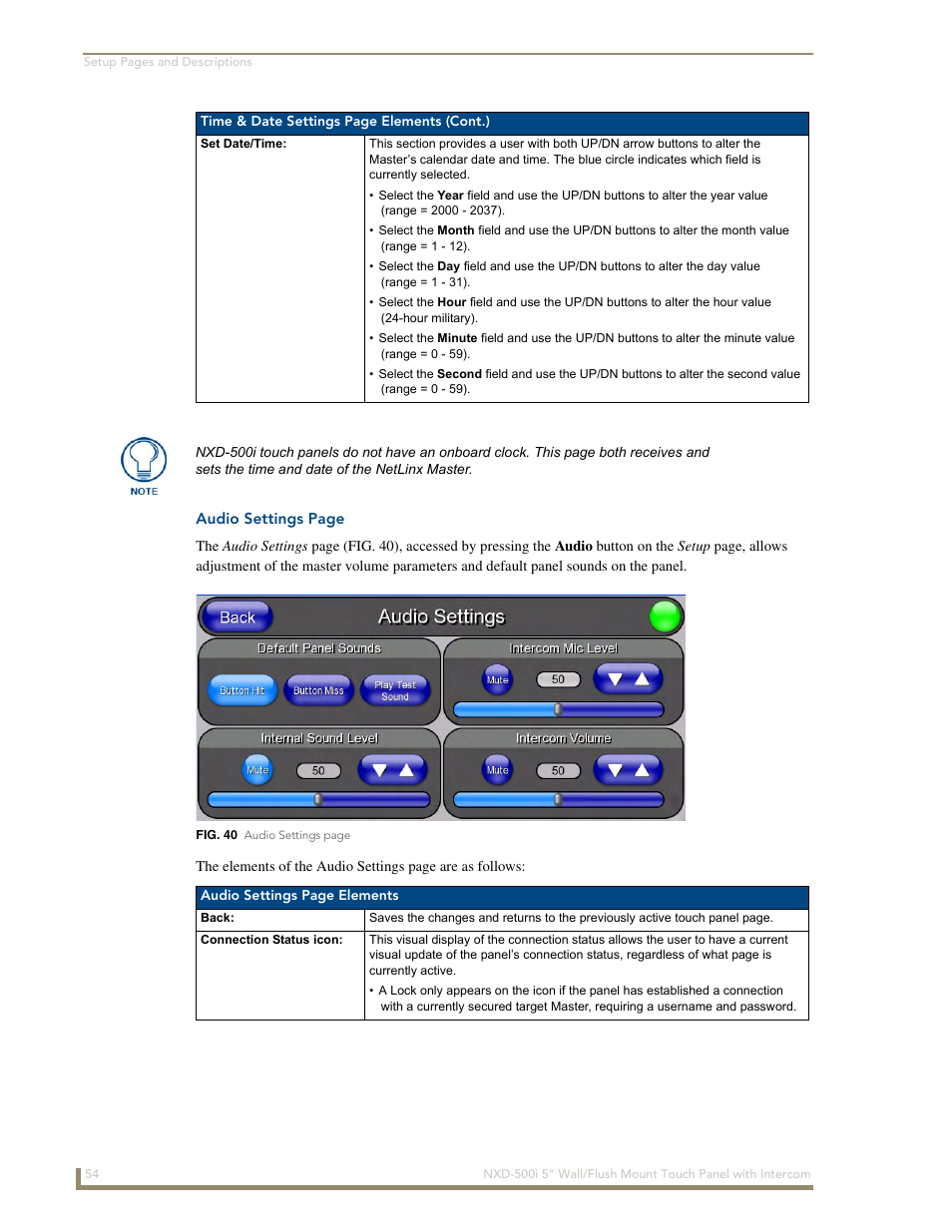 AMX Modero NXD-500i User Manual | Page 60 / 148