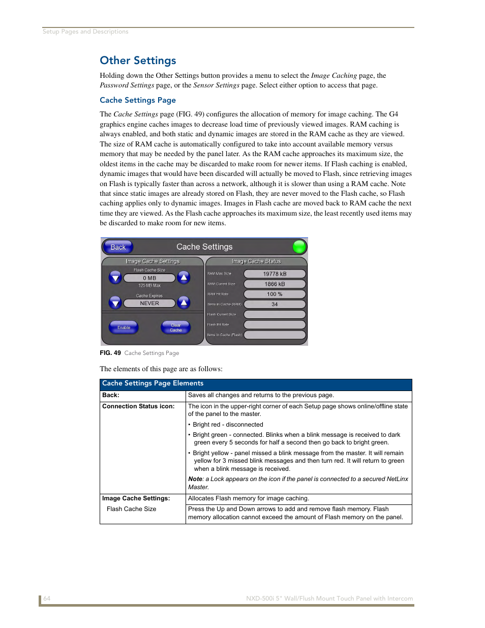 Other settings | AMX Modero NXD-500i User Manual | Page 70 / 148