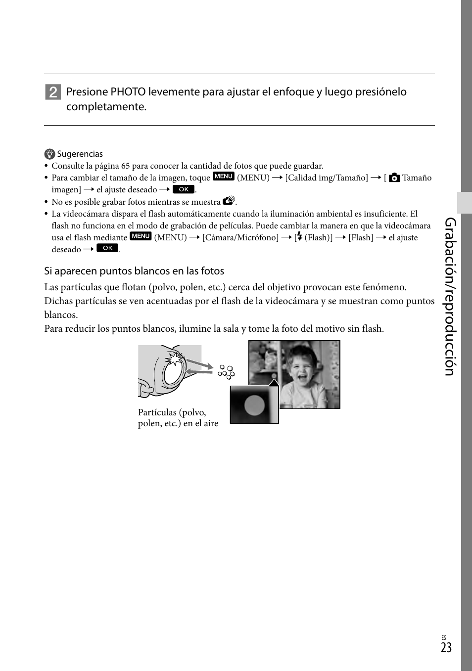 Gr abación/r epr oduc ción | Sony HDR-CX560V User Manual | Page 101 / 155