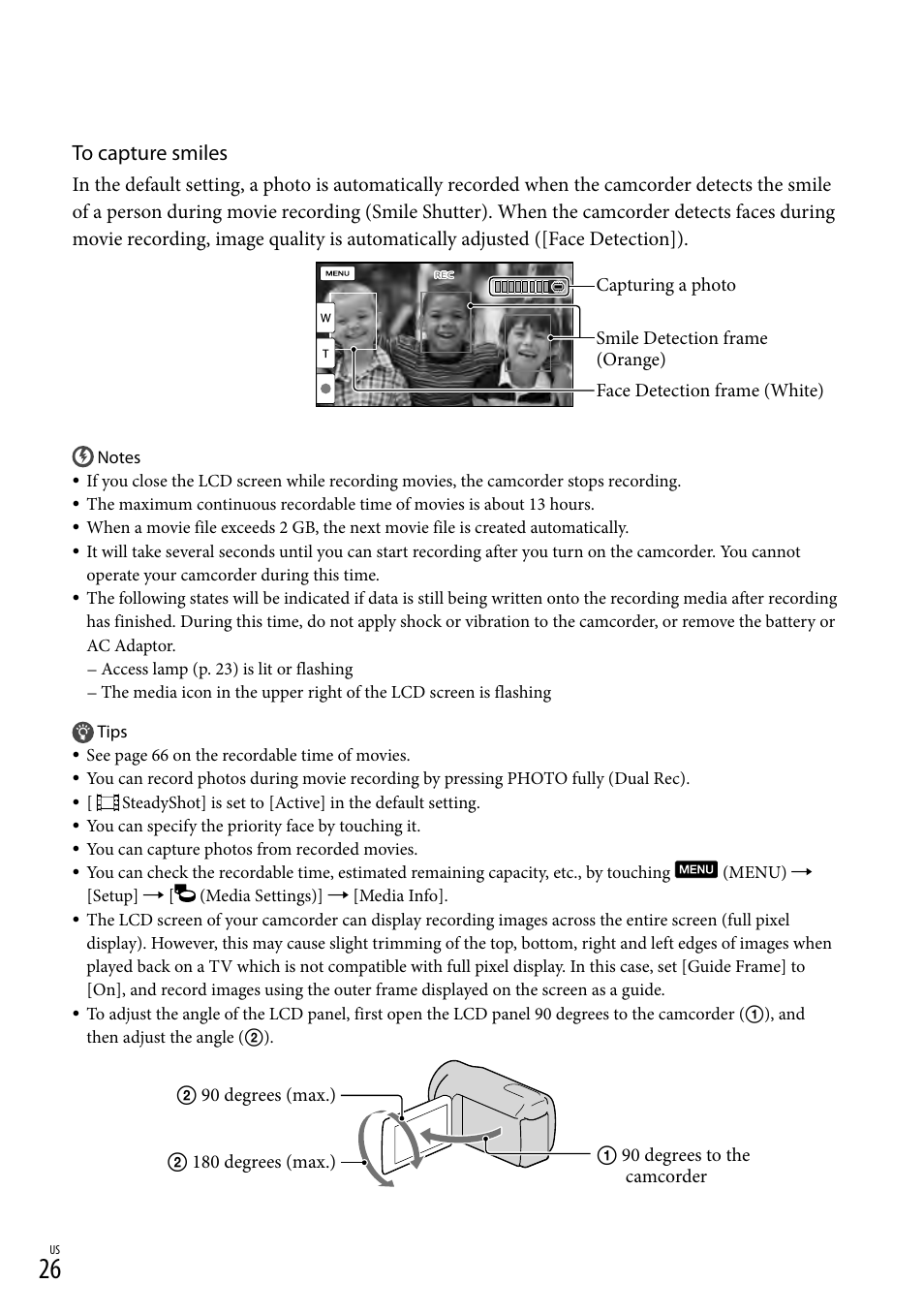 Sony HDR-CX560V User Manual | Page 26 / 155