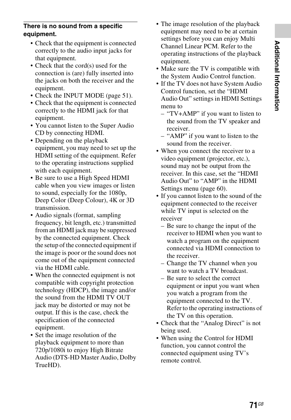 Sony STR-DH540 User Manual | Page 71 / 80