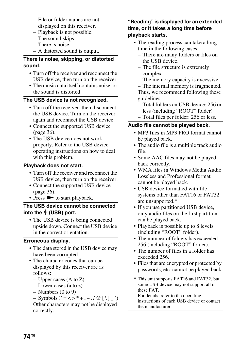 Sony STR-DH540 User Manual | Page 74 / 80