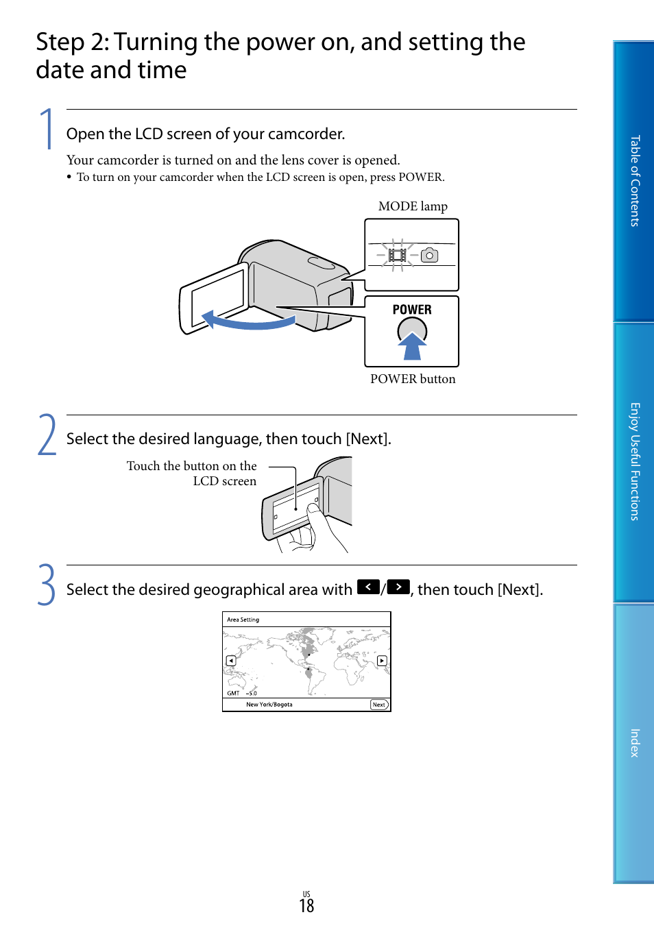 Sony HDR-TD10 User Manual | Page 18 / 119