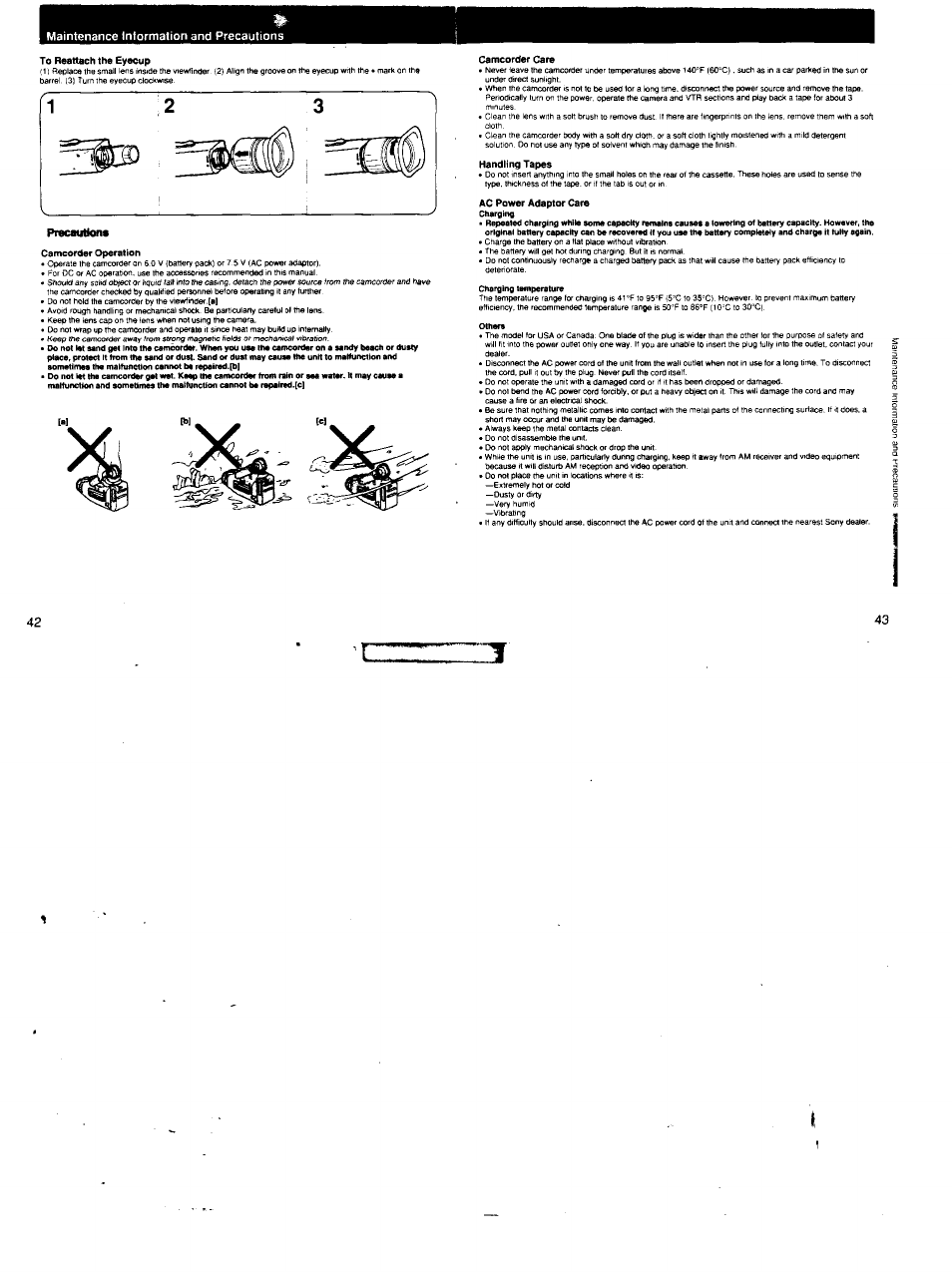 Sony CCD-FX620 User Manual | Page 22 / 28