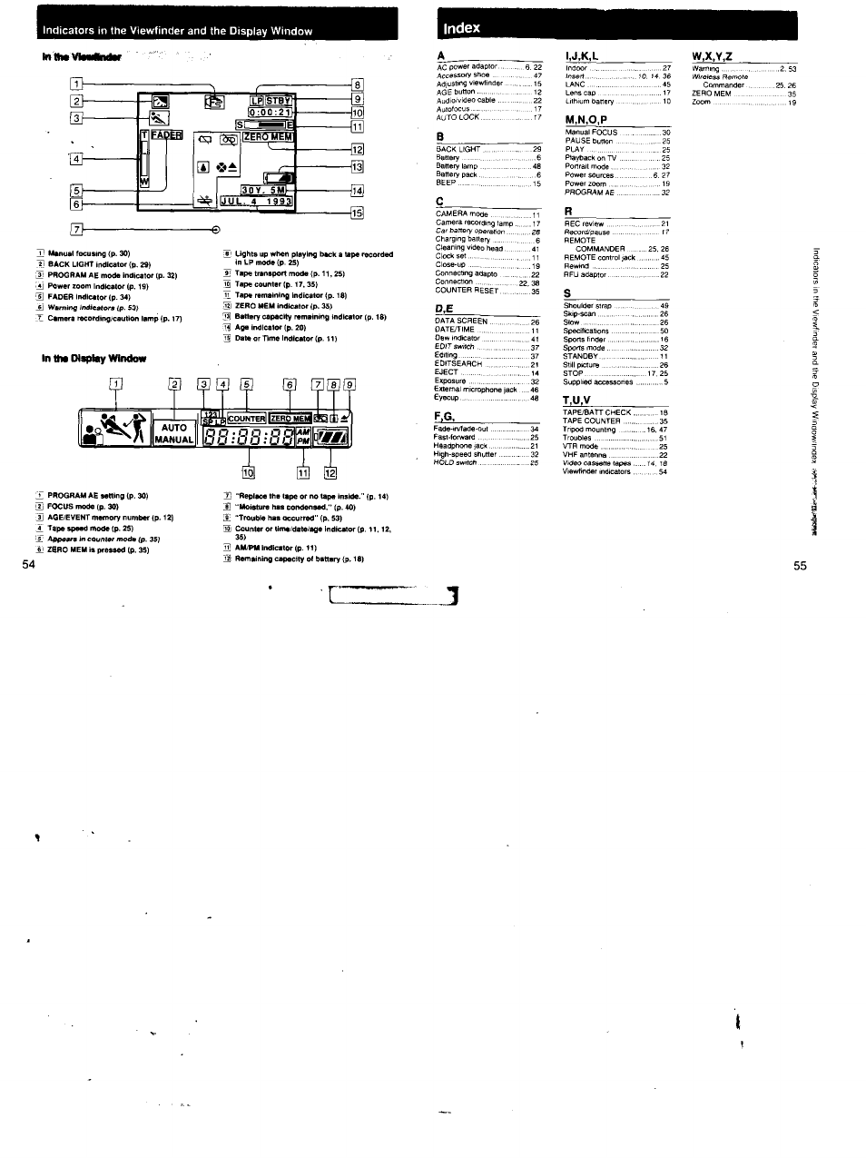 Ss:ss;sslsi, Nil [ij | Sony CCD-FX620 User Manual | Page 28 / 28