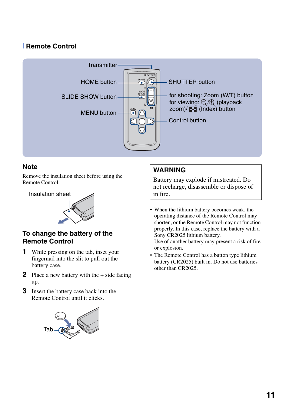 Sony DSC-H7 User Manual | Page 11 / 40
