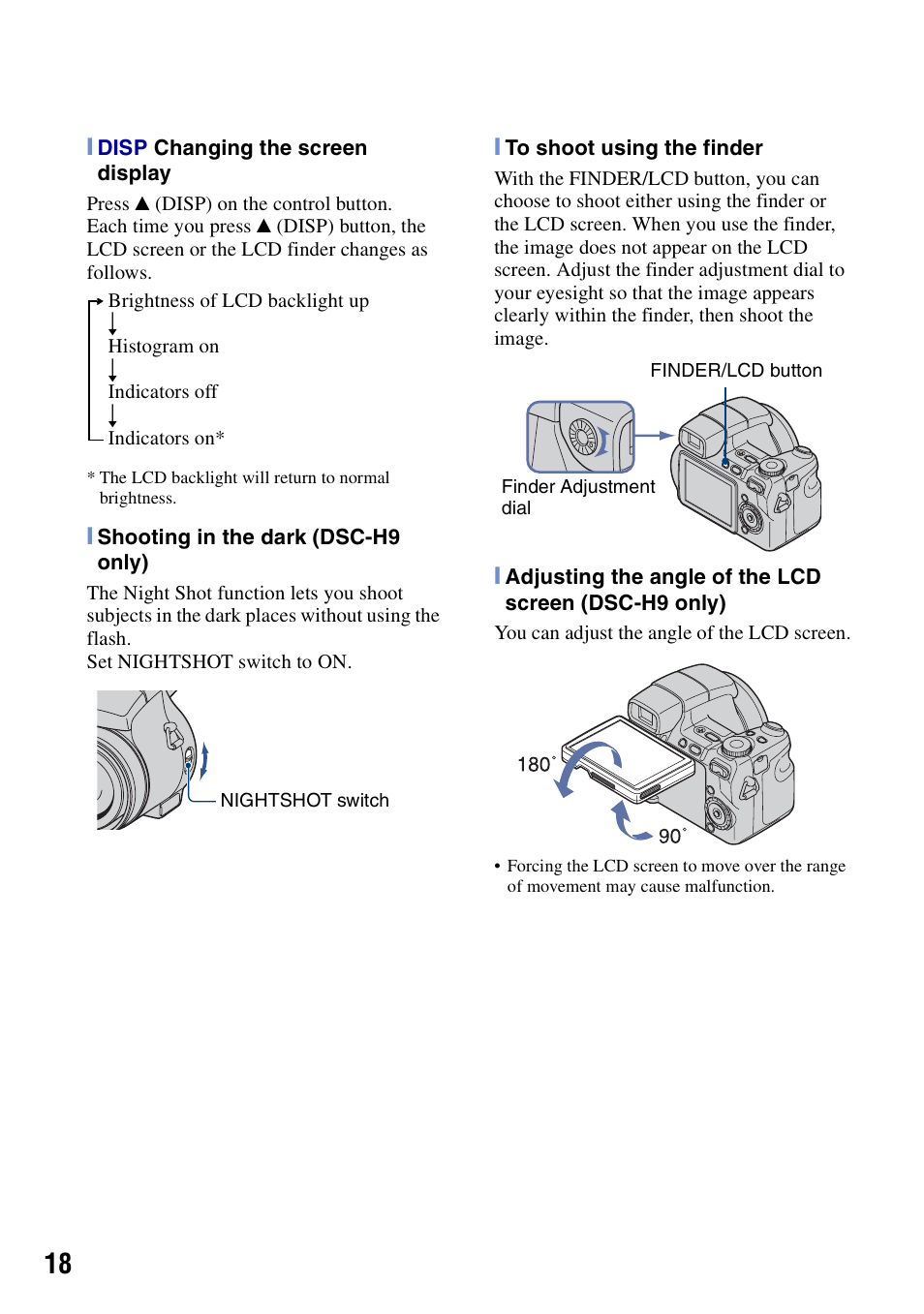 Sony DSC-H7 User Manual | Page 18 / 40