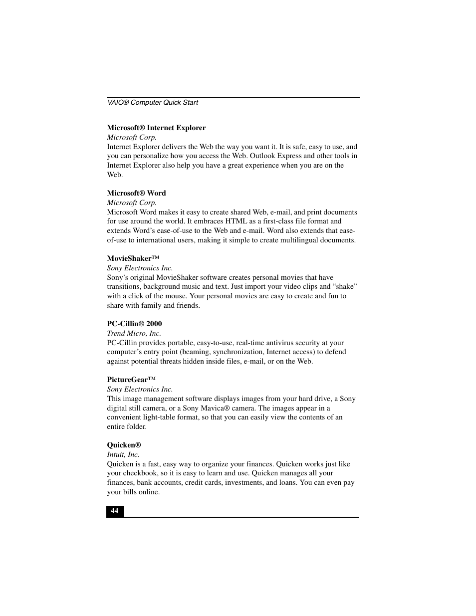 Sony PCG-C1MV User Manual | Page 44 / 84