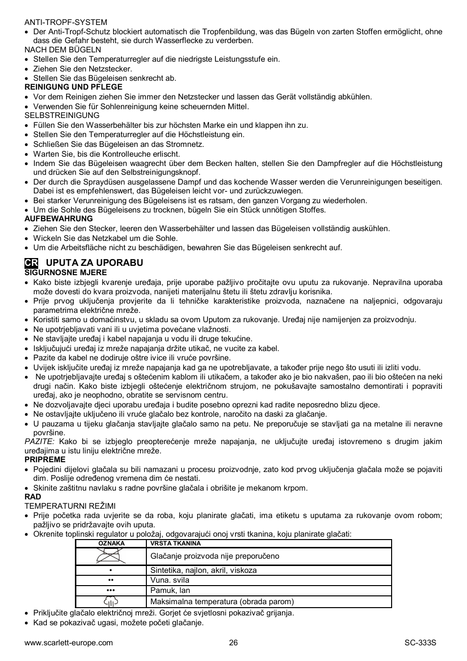 Scarlett SC-333S User Manual | Page 26 / 27