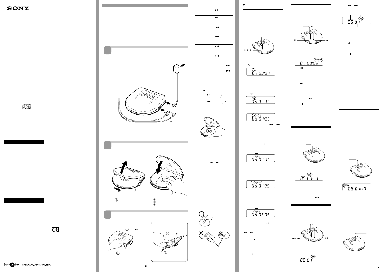 Sony D-E565 User Manual | 2 pages