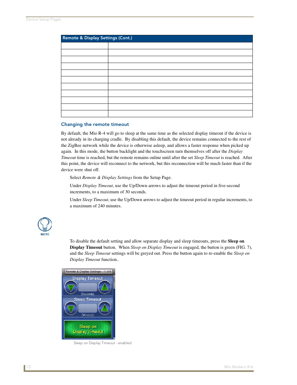 Changing the remote timeout | AMX Mio Modero R-4 User Manual | Page 20 / 103