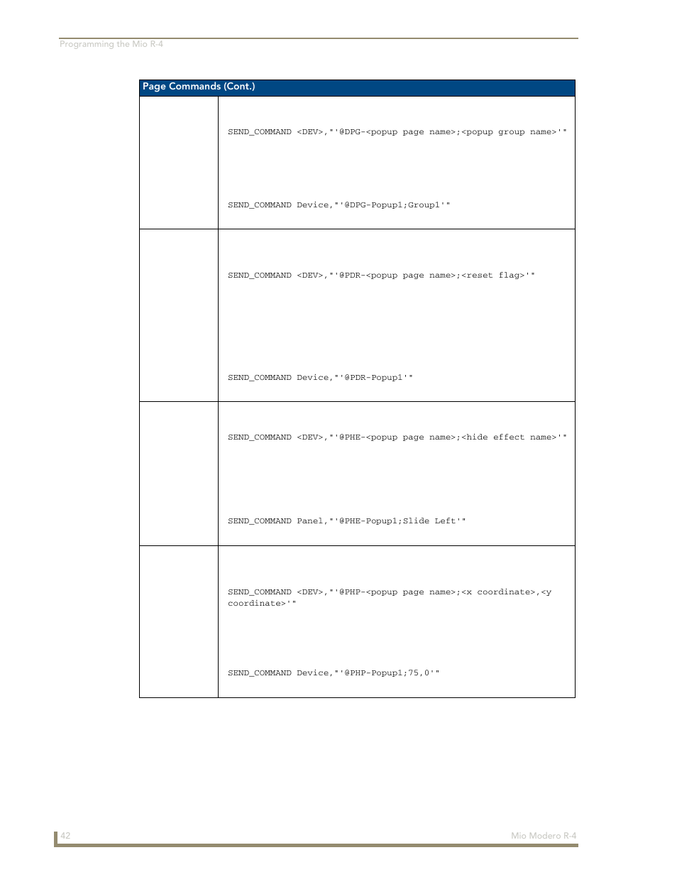 AMX Mio Modero R-4 User Manual | Page 50 / 103