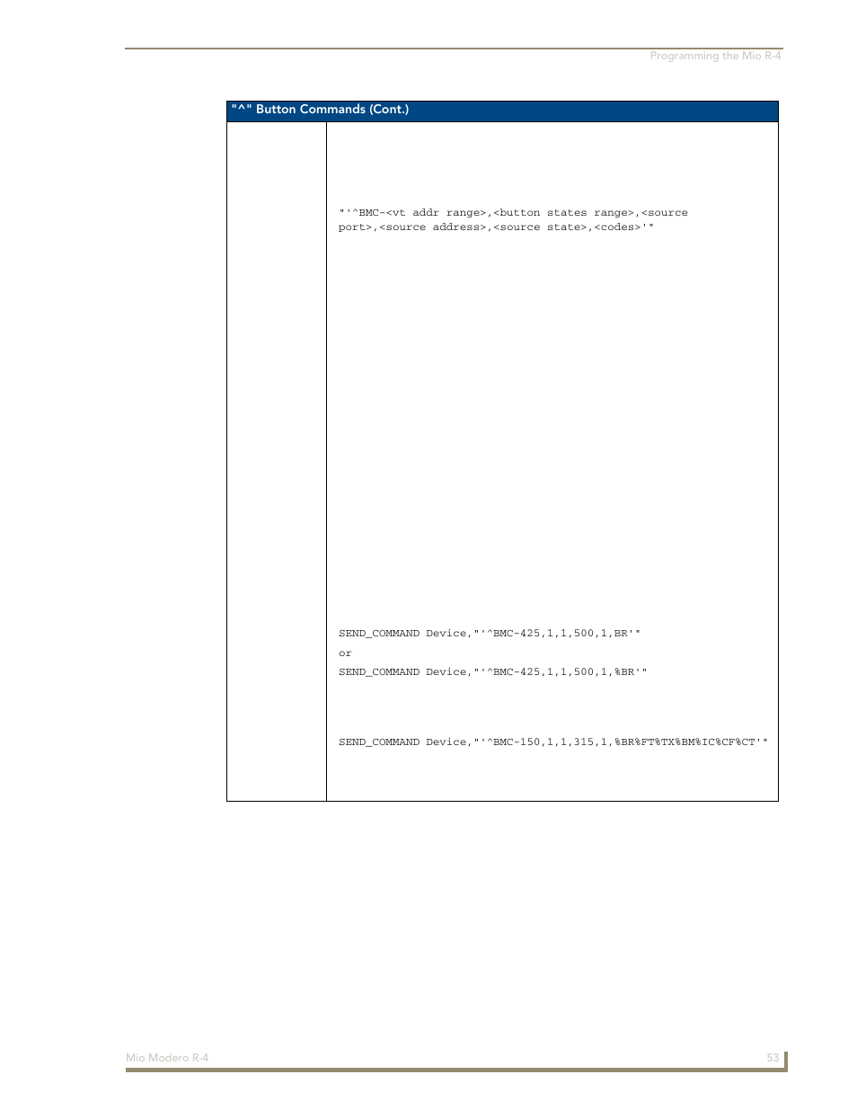 AMX Mio Modero R-4 User Manual | Page 61 / 103