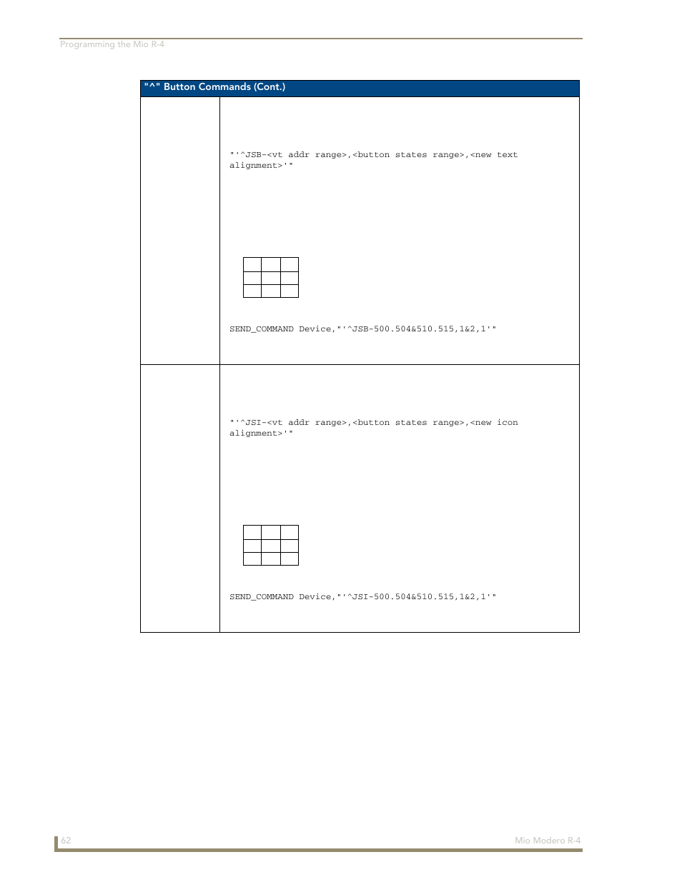 AMX Mio Modero R-4 User Manual | Page 70 / 103