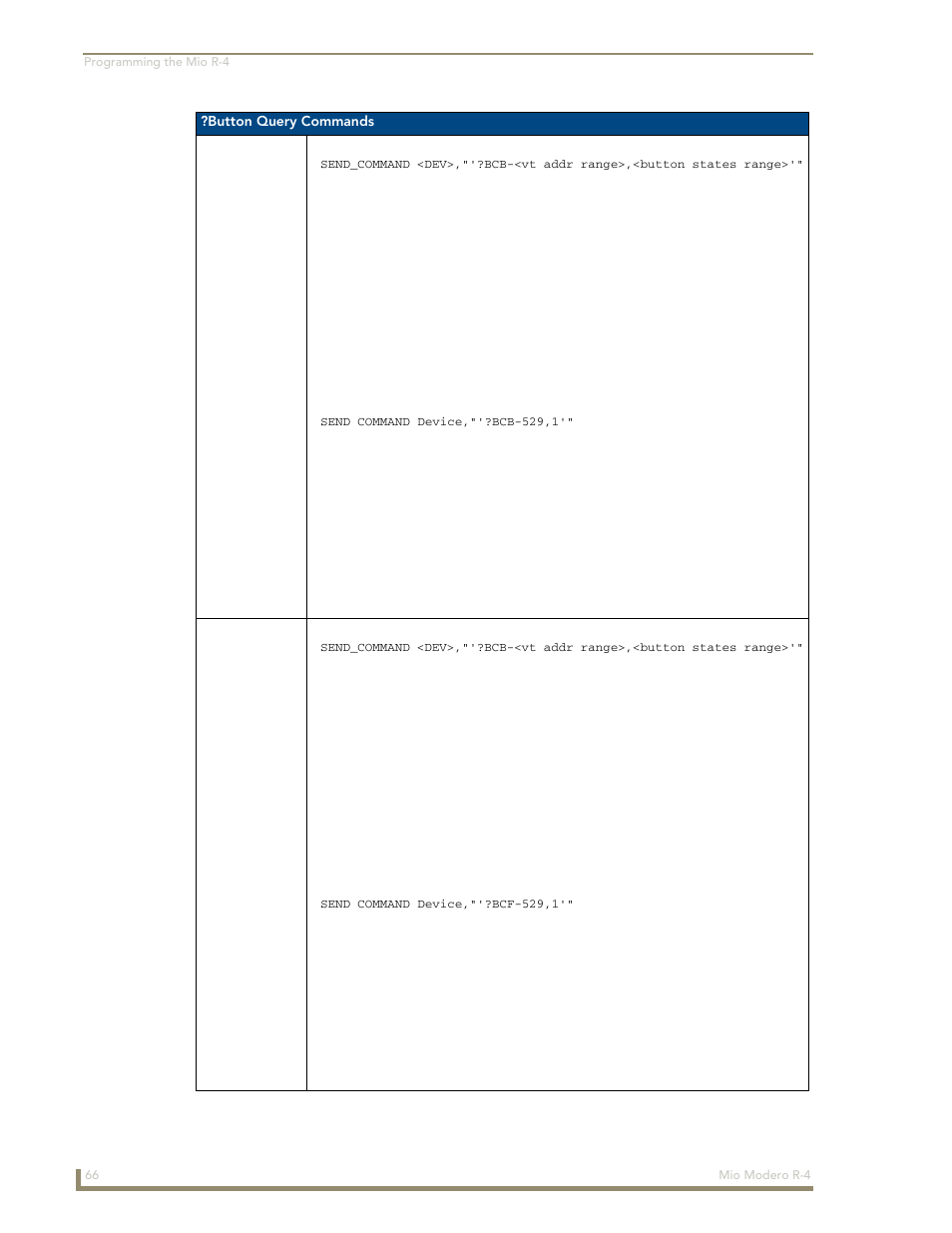 AMX Mio Modero R-4 User Manual | Page 74 / 103