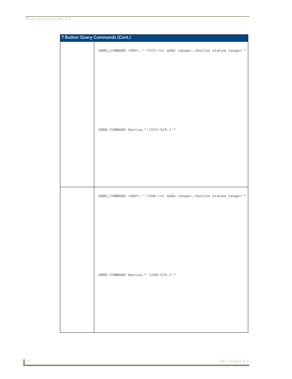 AMX Mio Modero R-4 User Manual | Page 78 / 103