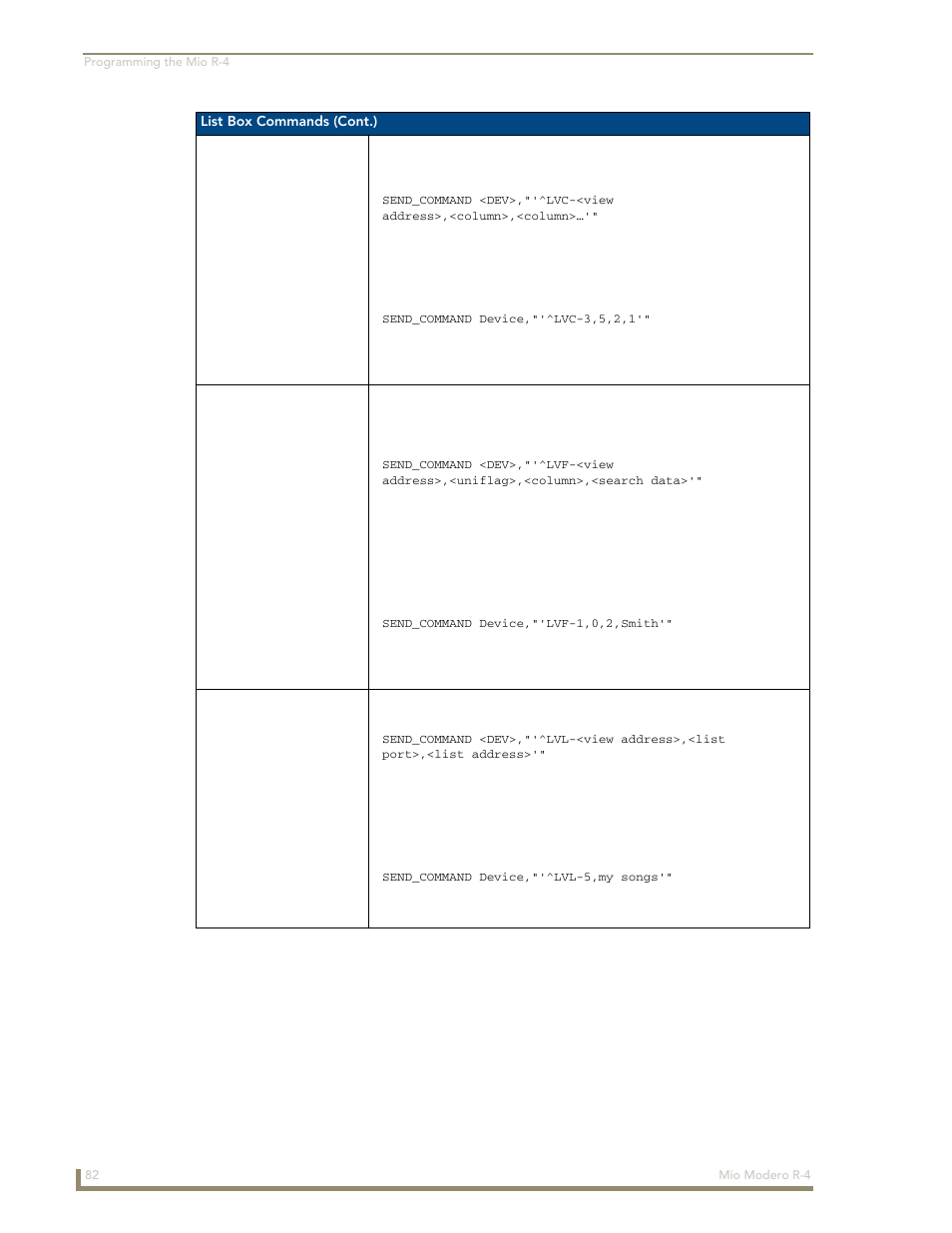 AMX Mio Modero R-4 User Manual | Page 90 / 103