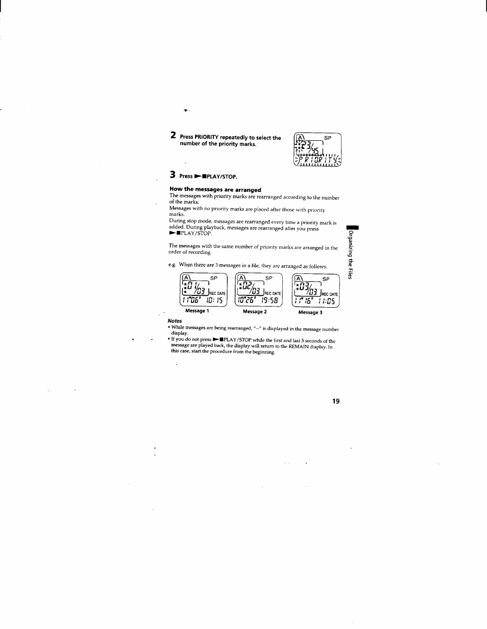 Sony ICD-55 User Manual | Page 19 / 44