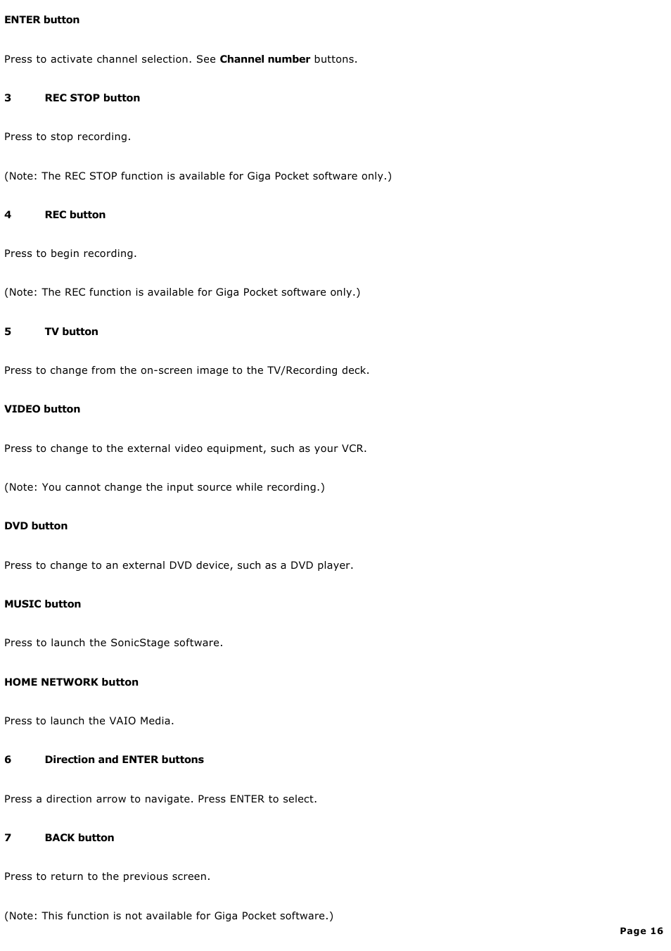 Sony PCV-RS400CGP User Manual | Page 16 / 146