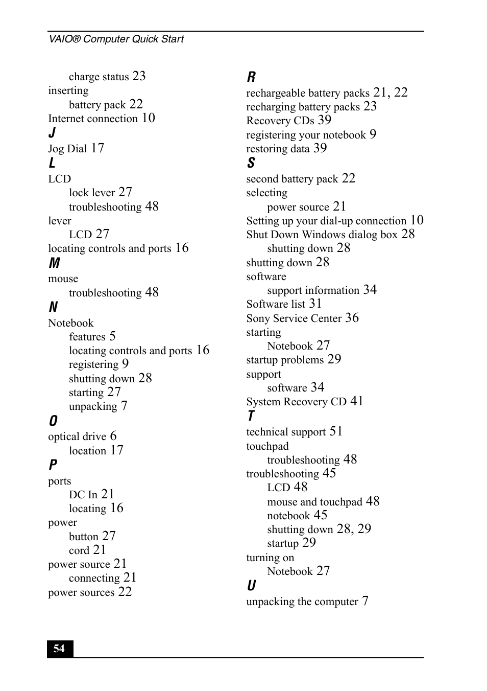 Sony PCG-GRX650 User Manual | Page 54 / 56