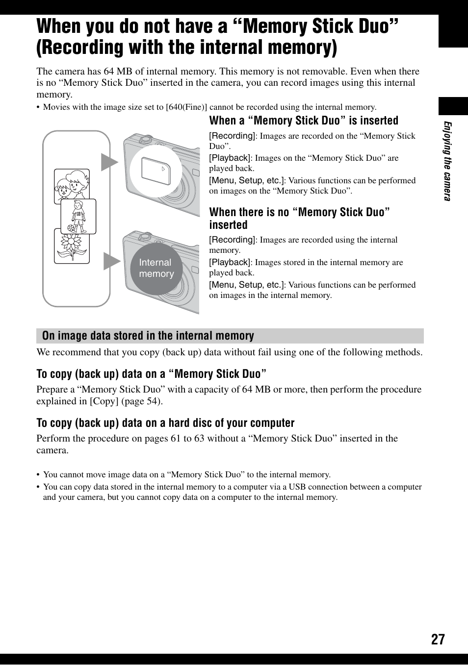 Sony DSC-W100 User Manual | Page 27 / 107