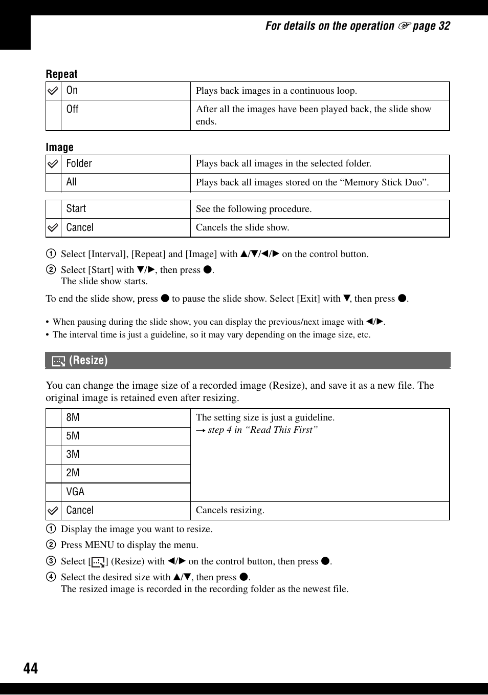 Sony DSC-W100 User Manual | Page 44 / 107