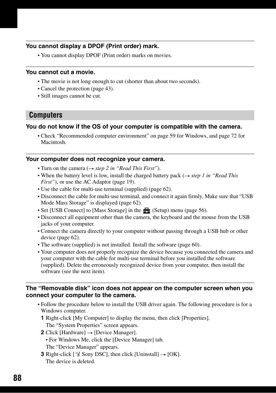 Computers | Sony DSC-W100 User Manual | Page 88 / 107