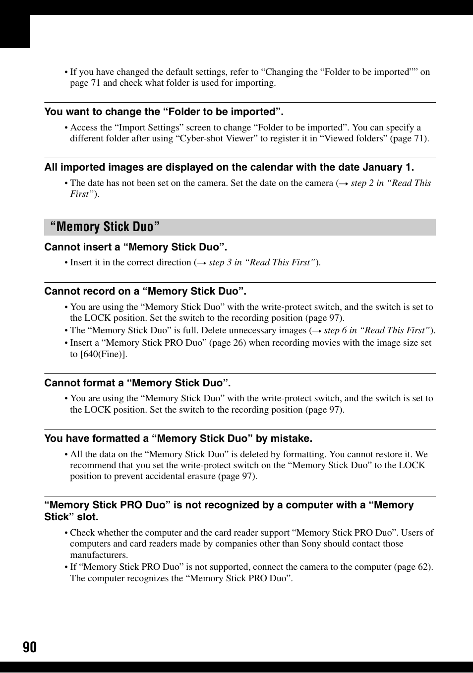 Sony DSC-W100 User Manual | Page 90 / 107